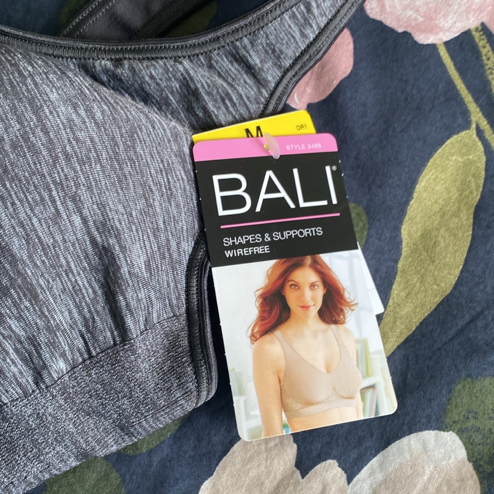 Bali Gray Seamless Comfort Support Bra - Picture 3 of 8